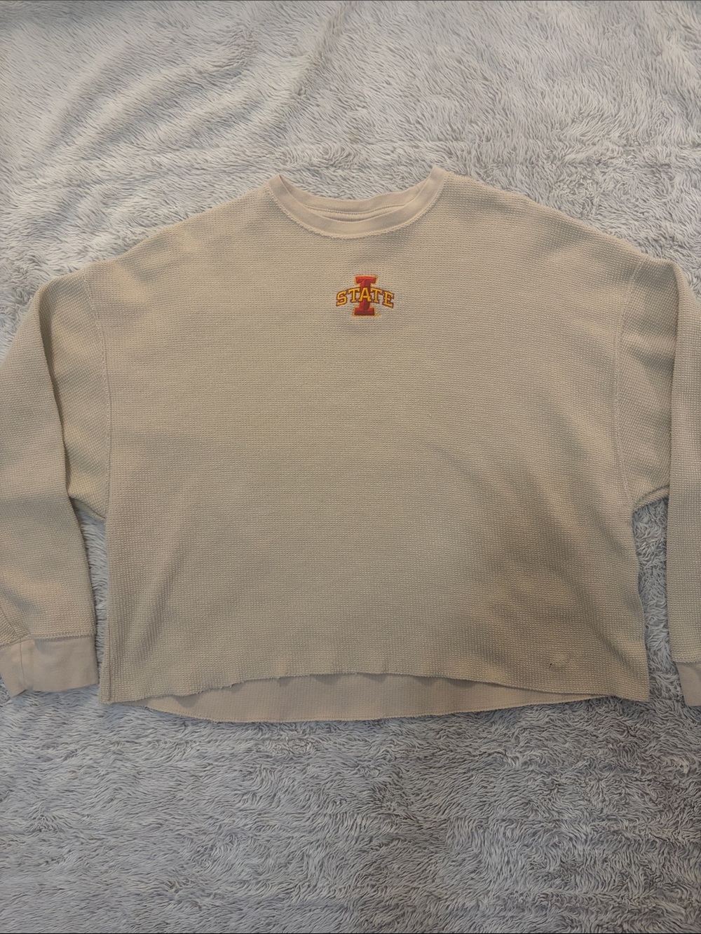 Iowa State Cream Crewneck Sweater - Nike Yoga